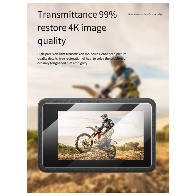 Y19A For DJI Action5pro HD Tempered Film Screen Protector Film Protective Cover Accessories