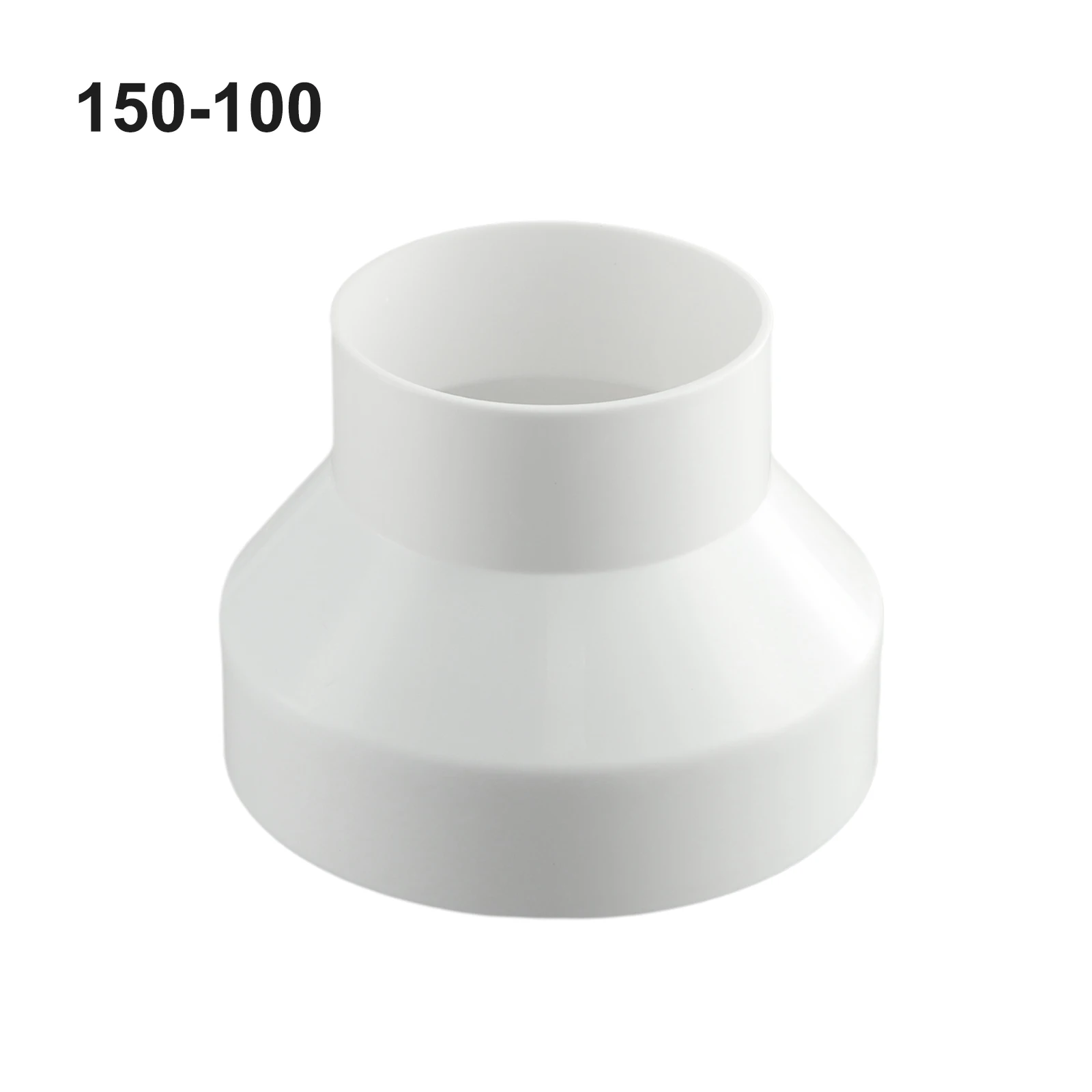 1x ABS Vent Pipe Reducing Adapter Suitable For Duct Fan Hot And Cold Vents White Ventilation Pipe Fittings Ventilation Vent Part