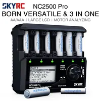 SKYRC NC2500 Pro NiMH NiCd Battery QC3.0 Charger for AA AAA Rechargeable Batteries Universal LCD Smart Battery 3in1 Fast Charger