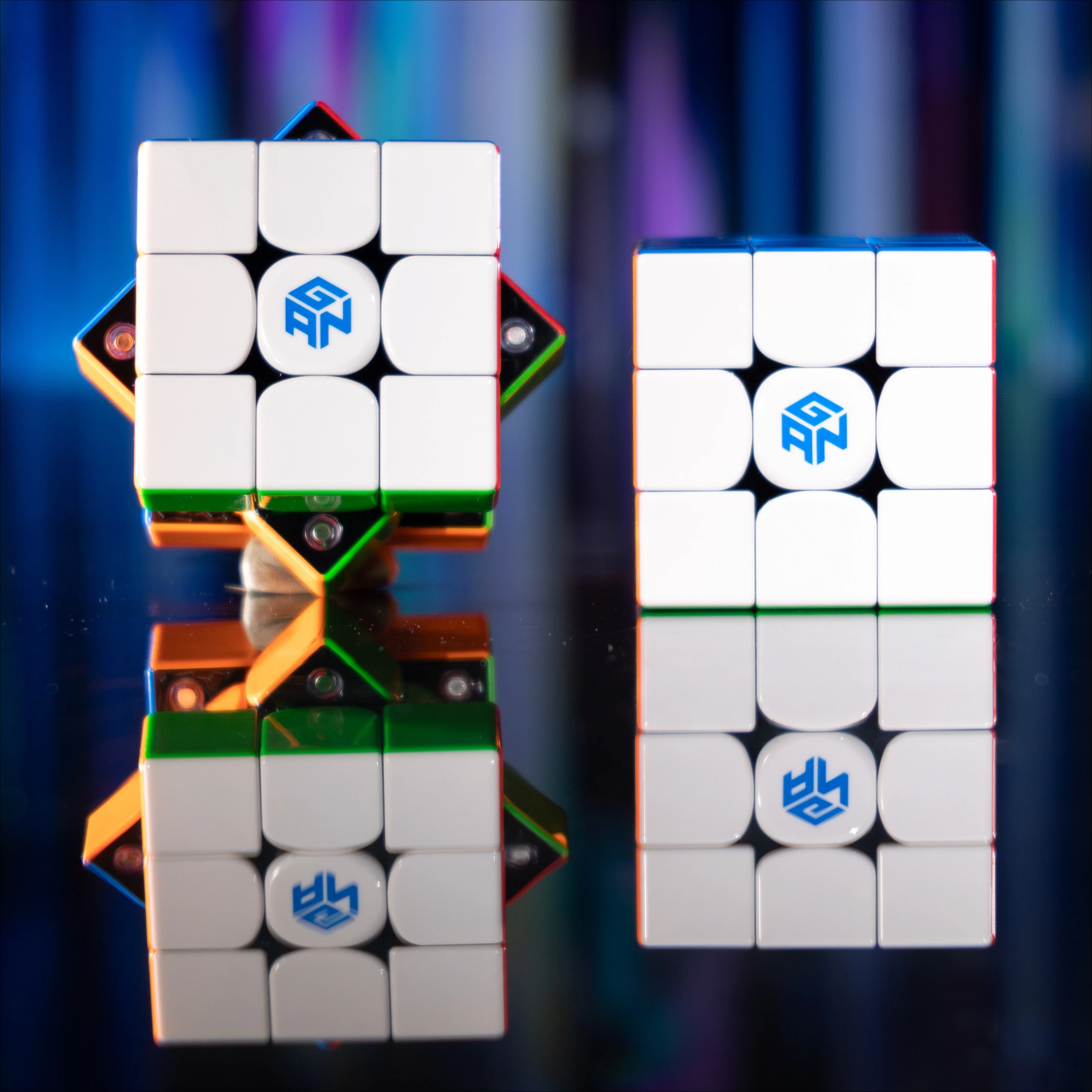 2025 GAN V100 마그네틱 UV 3x3x3 마그네틱 매직 스피드 큐브 55mm 스티커리스 전문가용 스무스 큐보 마기코 퍼즐 어린이용