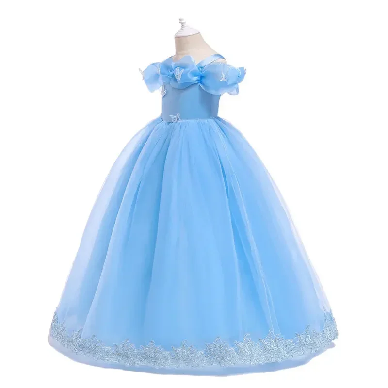 Costume de Cosplay de Cendrillon pour Enfant Fille, Robe de Princesse, ixd'Anniversaire, Halloween, Carnaval