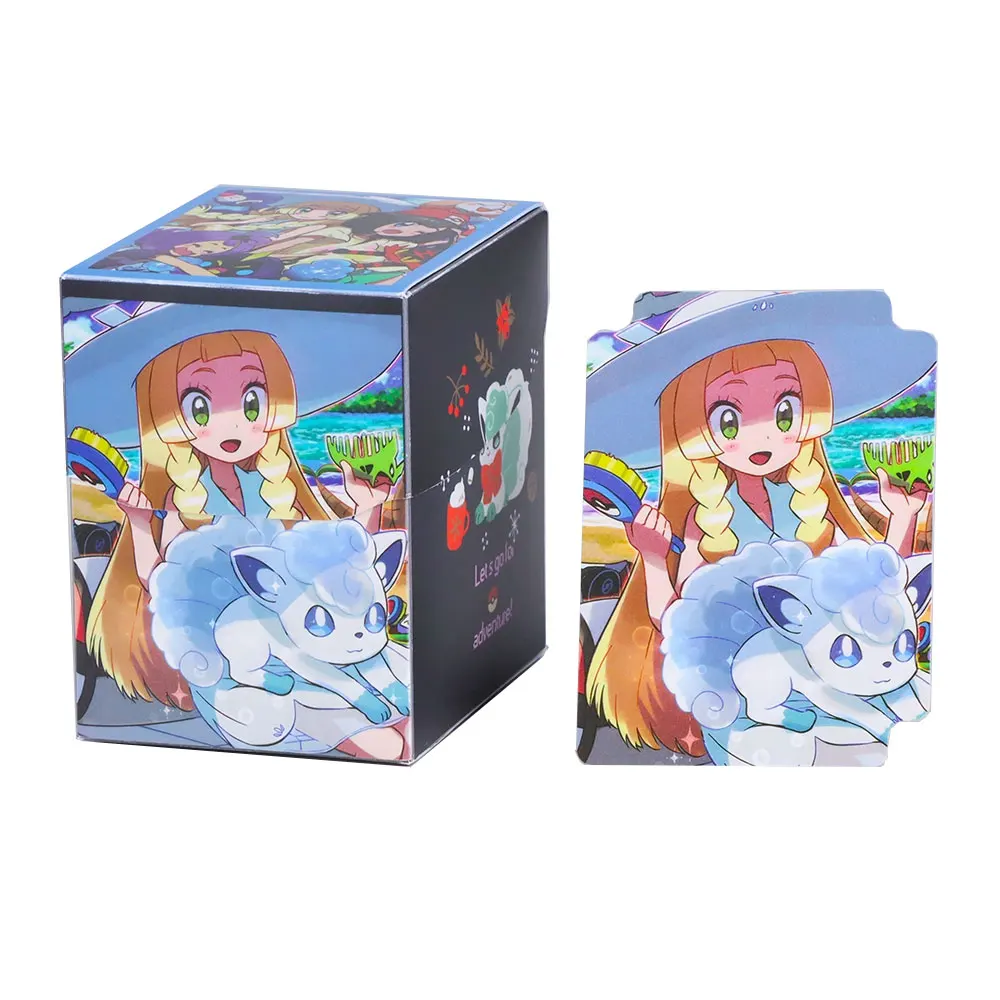 100+ CARDS Deck Box Board Games TCG Anime Cards Deck Case Storage Box for Magic Cards /PKM/YuGioh/The Gathering