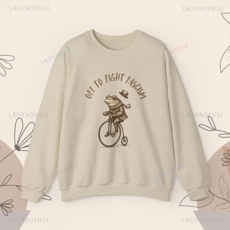 Frog Protest Pullover Frog Resistance Sweatshirt Funny Hot Sale Sports Wear Humor Style New Autumn Winter New Arrival