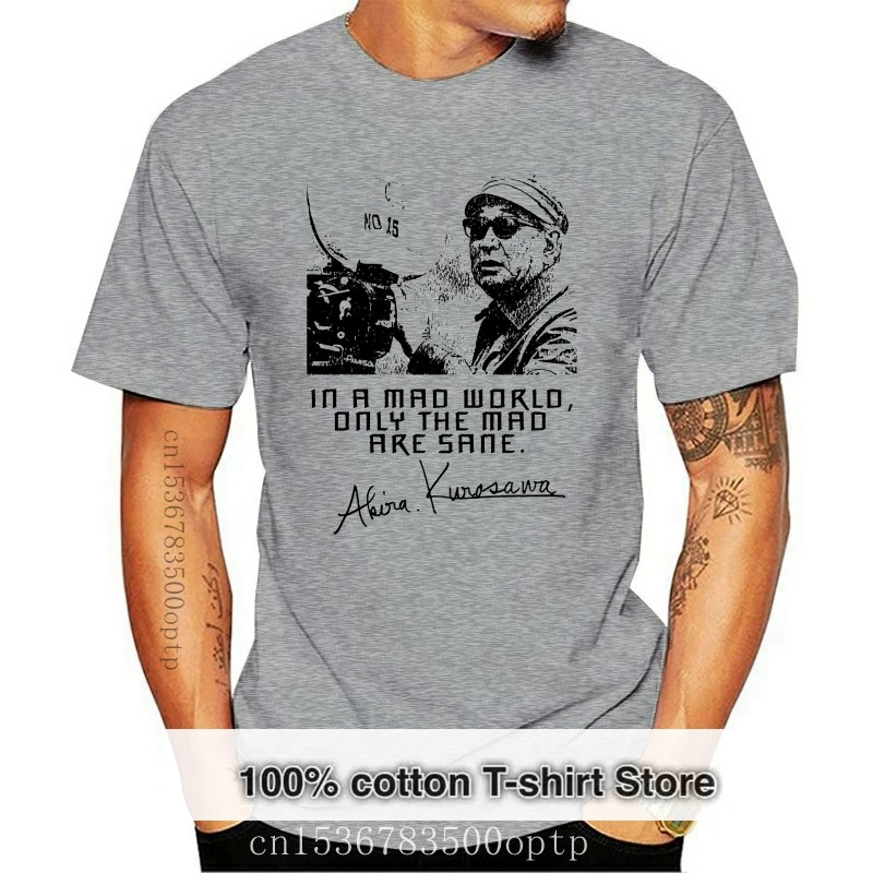 2019 New Summer Men Hot Sale Fashion AKIRA KUROSAWA - NEW BLACK RINGER COTTON TSHIRT T-Shirt