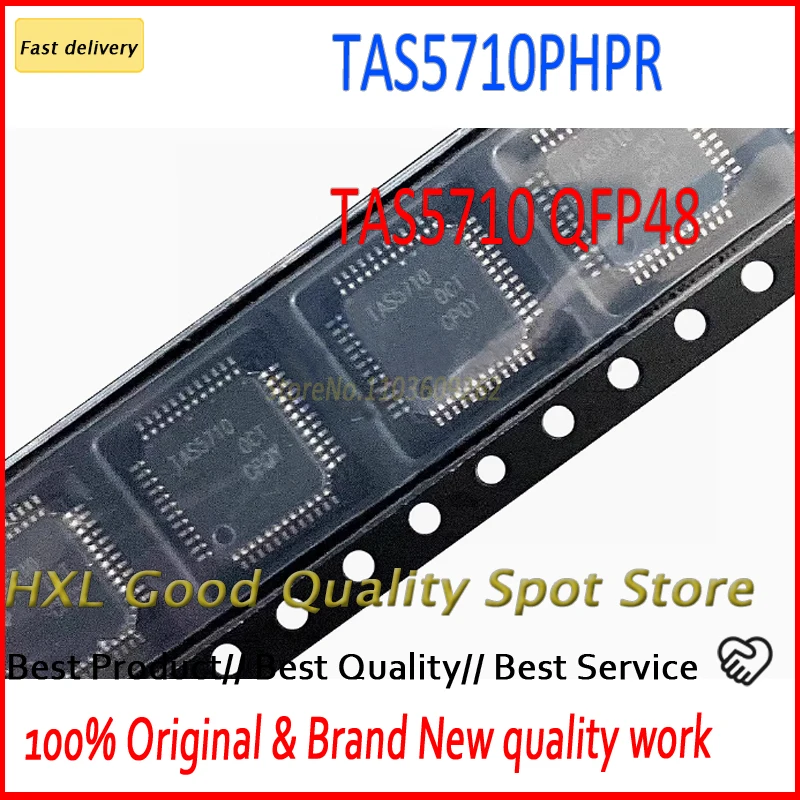 Original genuine 1~5pcs/lot TAS5710PHPR Screen printing TAS5710 QFP48 audio power amplifier