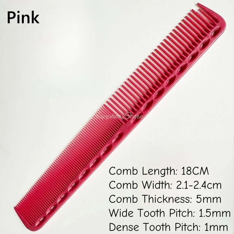 1PC 18cm Professionelle Friseur Haarschnitt Kamm Doppel Headed Anti Statische Hohe Temperatur Widerstand Salon Haar Styling Werkzeuge