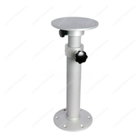 450-690mm Adjustable Table Pedestal Detachable Table Stand Leg Base Mount Frame Aluminum Alloy Table Base Kit for RV Boat Yacht