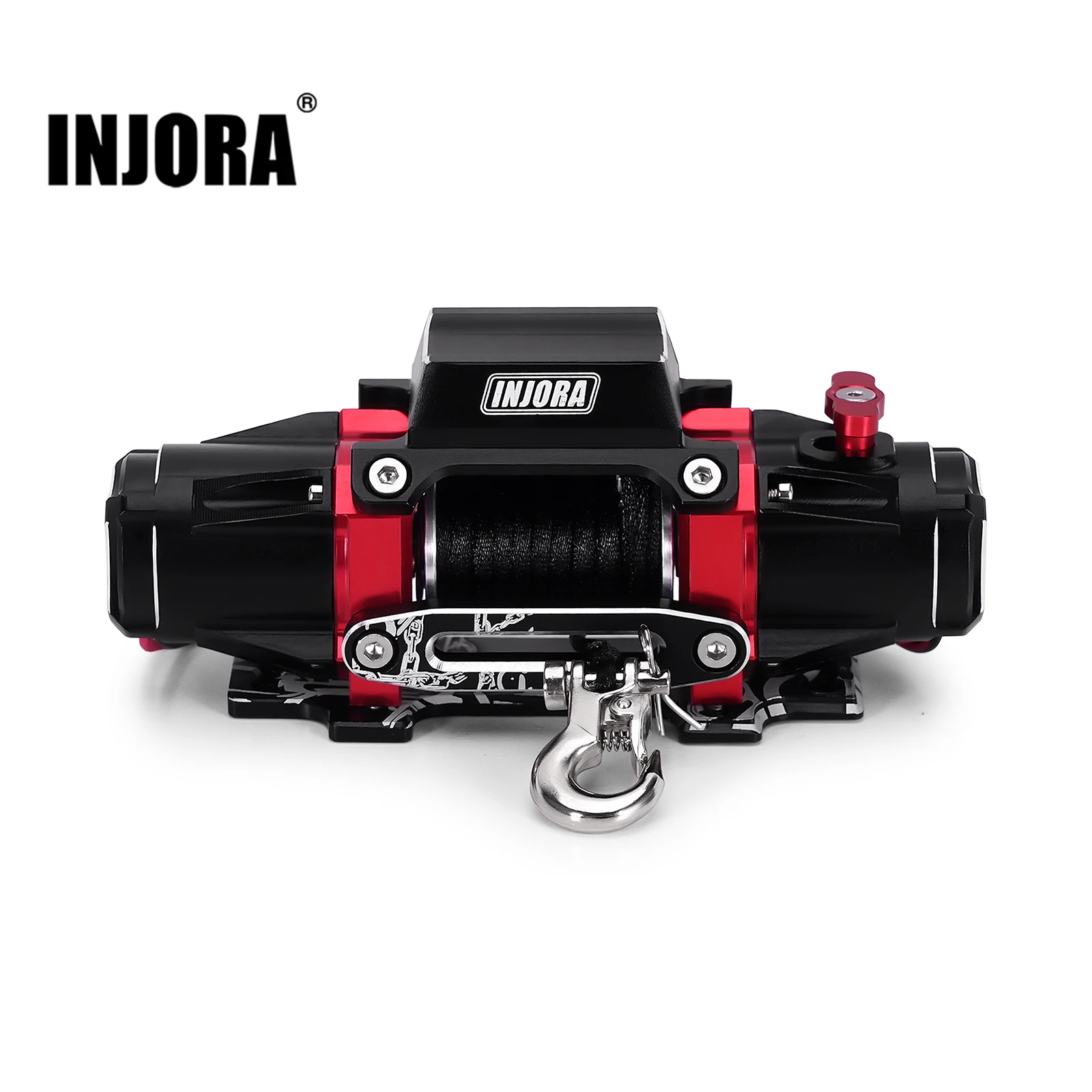 INJORA Dual Motor Metal Simulated Winch for 1/10 Scale RC Crawler