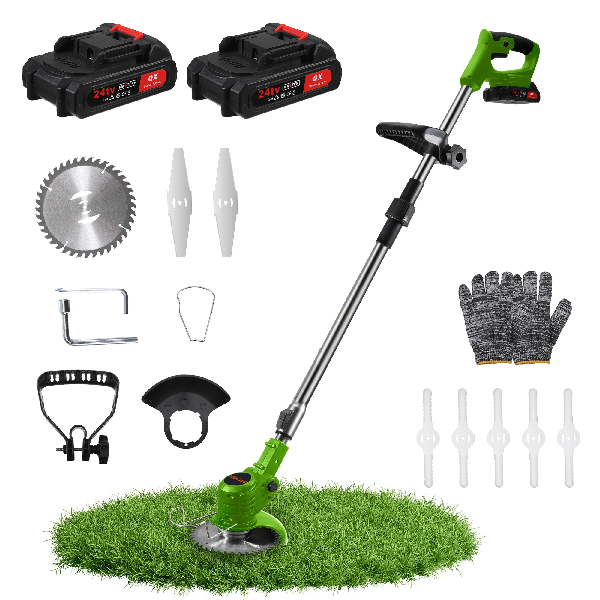 Portable Electric Lawn Mower Versatile Cordless Grass Trimmer Electric Mower Cordless Efficient Garden Tools