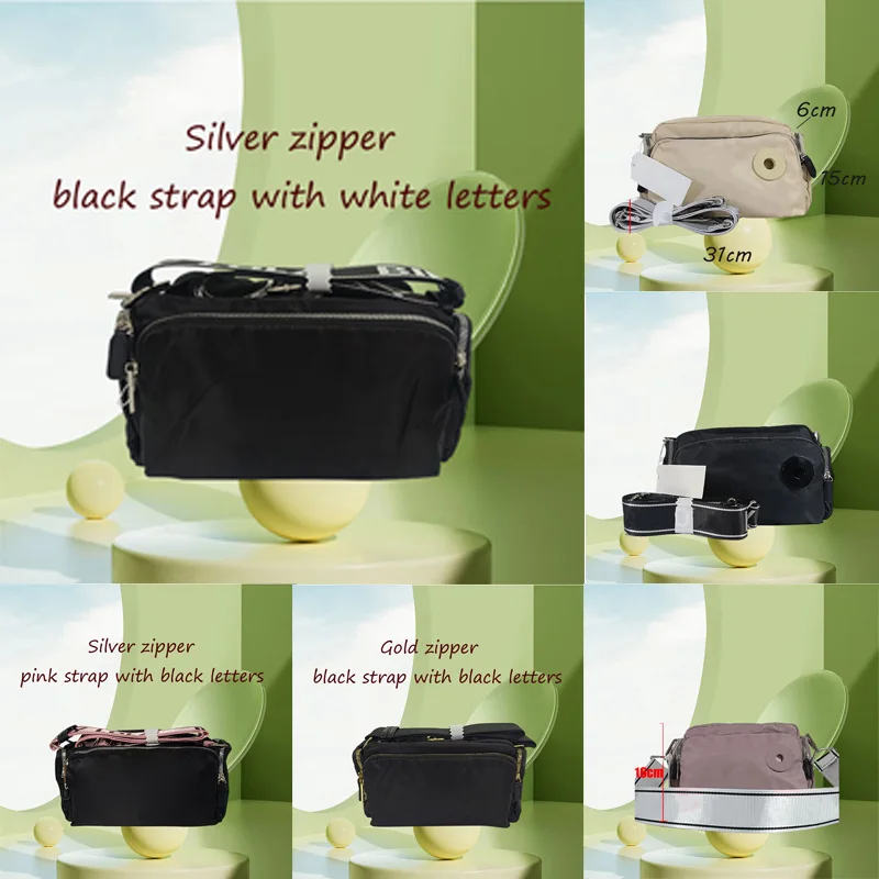 

Classic Hot Selling Nylon Multi-layer Shoulder Bag Fashionable and Lightweight 2025 New Multi-functional Bag Letter