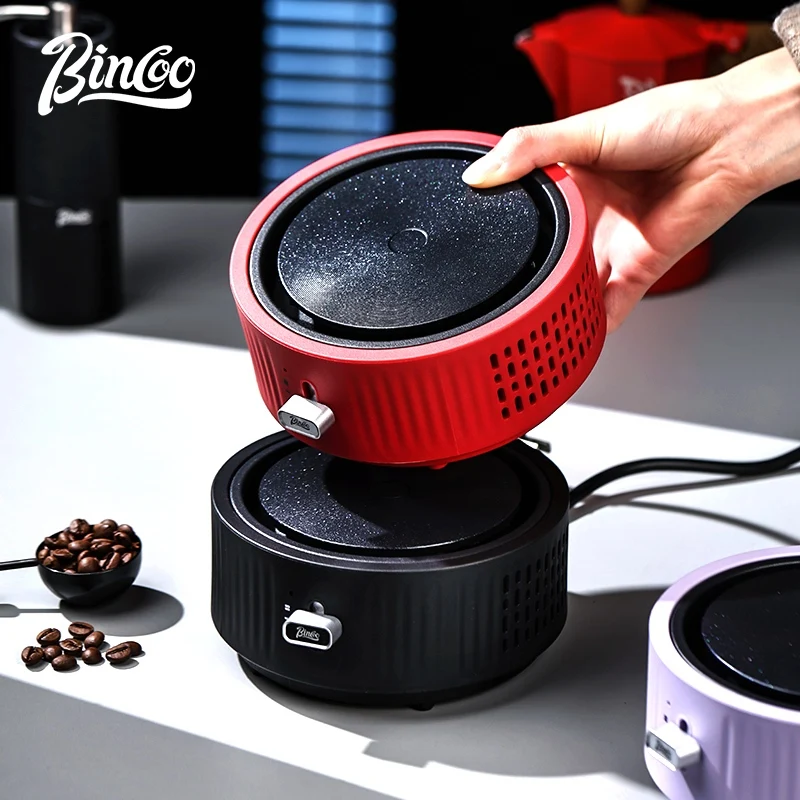 Bincoo Premium Electric Heating Plate for Moka Pots 500W Dual Temperature Settings Also a Water Boiler Perfect for Home Brewing