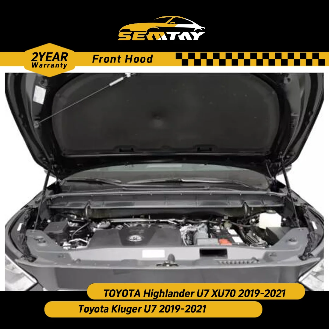 

Стойки капота SEMTAY для TOYOTA Kluger/Highlander U7 XU70 2019-2021, поддержка подъема капота, пружинные амортизаторы, демпфер
