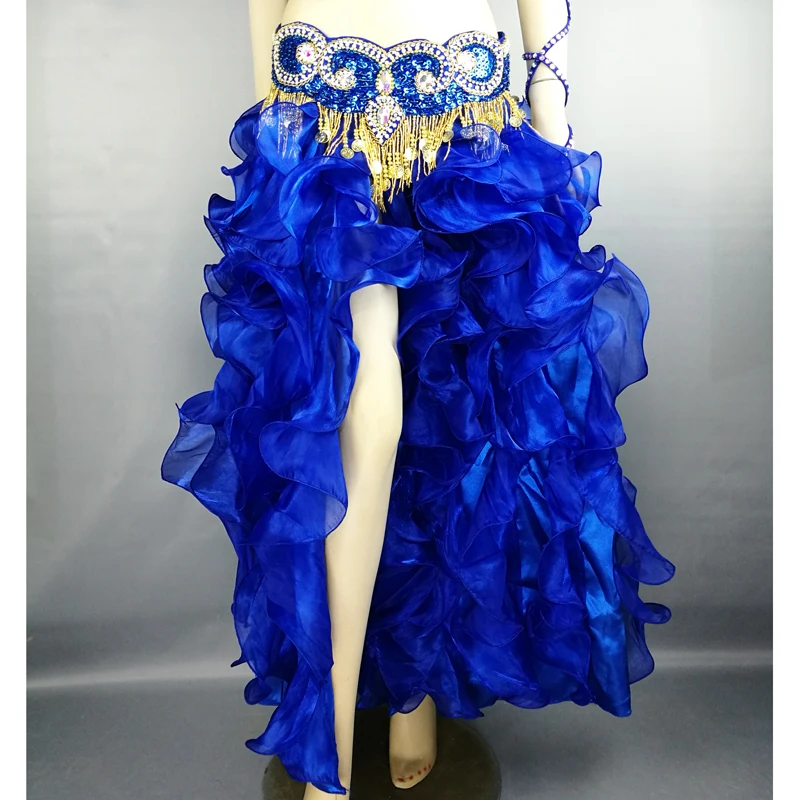 Novas mulheres traje de dança do ventre vestido solitário roupas de dança do ventre sexy saia de dança do ventre longo vestido de treinamento ou vestido de desempenho