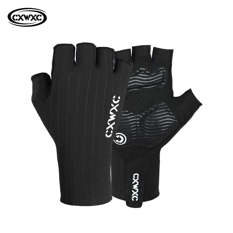 CXWXC Radfahren Halbfingerhandschuhe Männer Frauen Atmungsaktiver Anti-Rutsch-Handschuh Fitness Sport Trainingshandschuhe mit verlängertem Handgelenkschutz