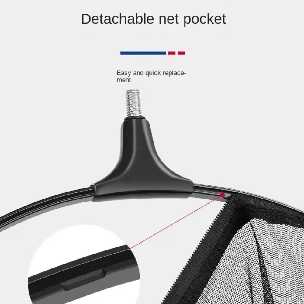 

Портативная нано-сетчатая тканевая рыболовная сеть, черная складная сетка с защитой от крючка, утолщающая рыболовная подсак