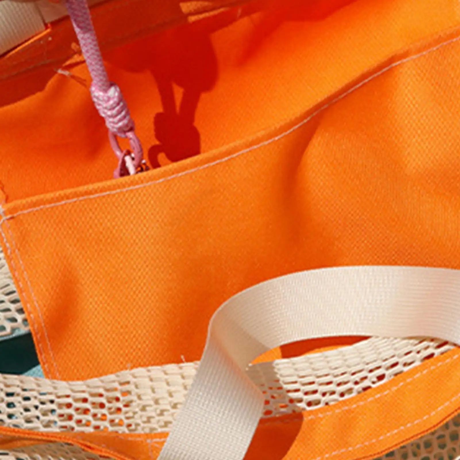 

Large Capacity Mesh Hangbag Chidren Toys Sand Away Bag Women Portable Single Shoulder Bag Mesh Beach Bag for Swimming Gym