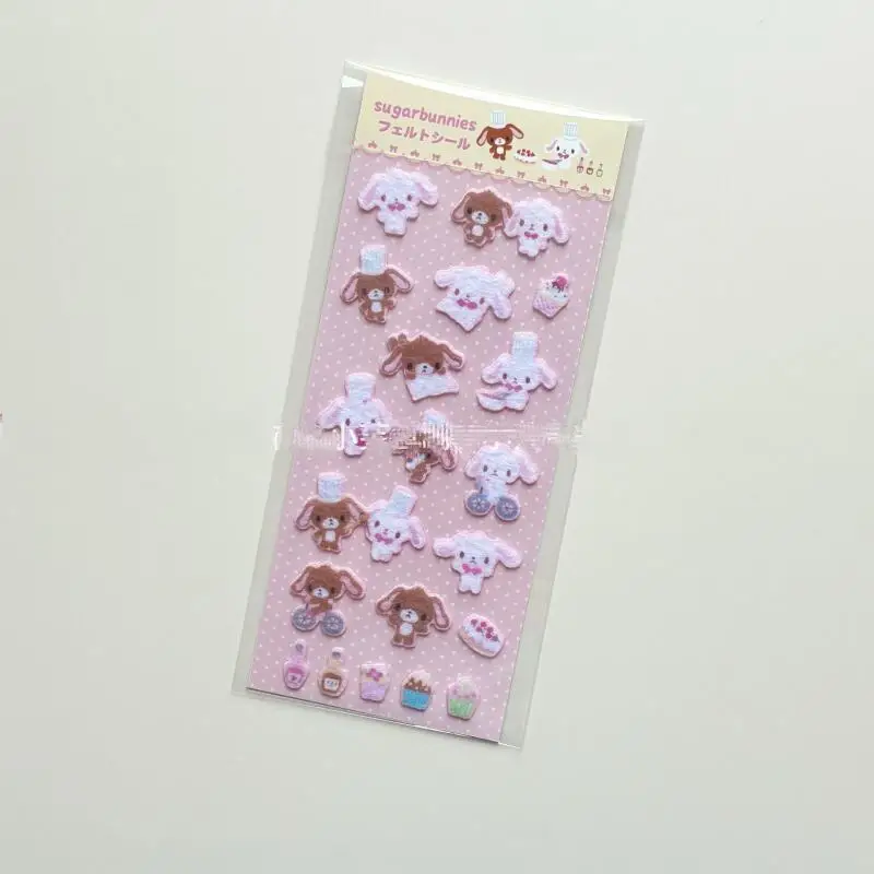 Kawaii سانريو ورأى المواد Sugarbunnies ملصقات الإبداع القدح كوب ماء الديكور الكرتون الفتاة DIY لعبة هدايا عيد الميلاد