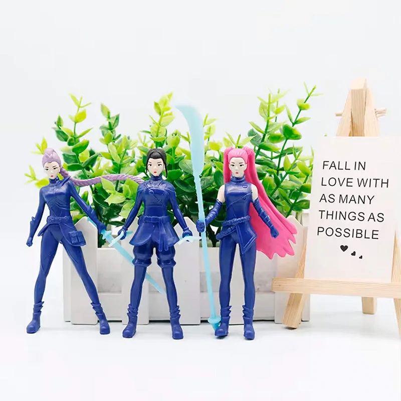 2025 Hot 8 pz/set Demon Hunters Action Figure Toy Derpys Tiger Rumi Mira Zoey Sussy Figurine Doll Per I Ventole Regalo