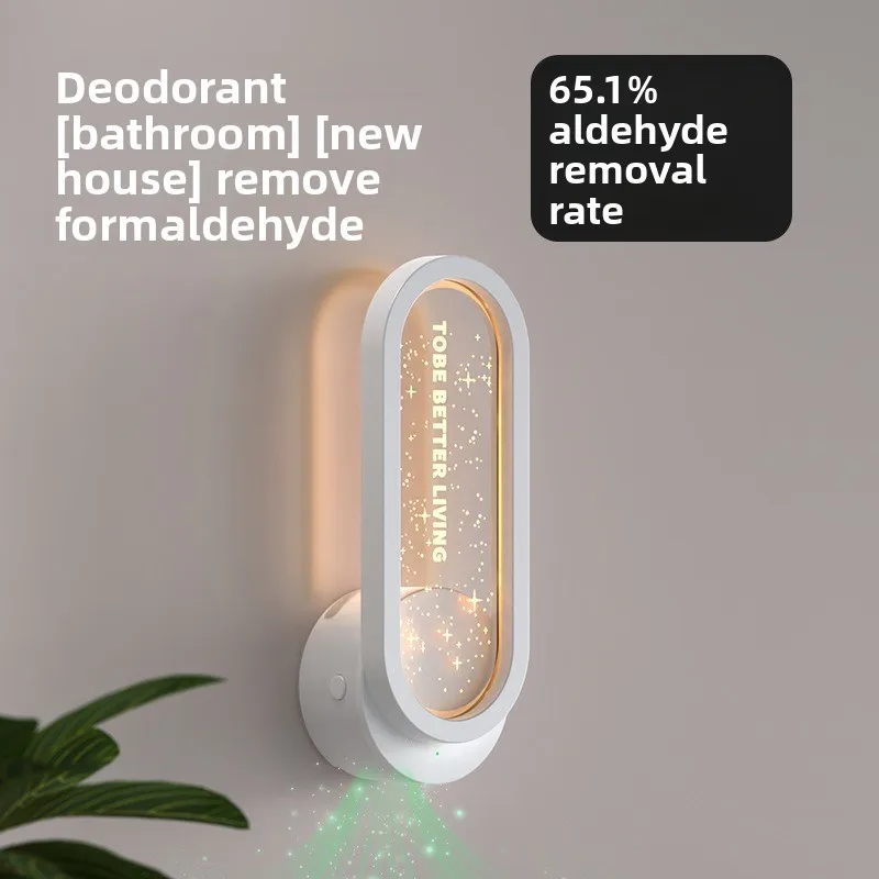 

Небольшой очиститель воздуха с отрицательными ионами, туалет, ванная комната, удаление запаха, дезодорация, устройство для удаления формальдегида, свет звездной атмосферы