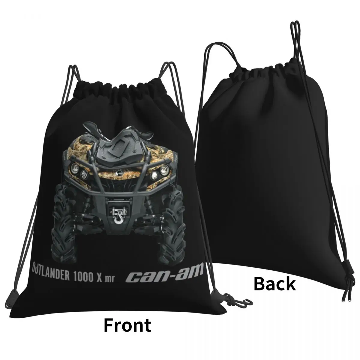 Brp Can-Am Outlander 1000 X Mr Drawstring Bags Gym Bag Travel Training Lightweight Multi-function