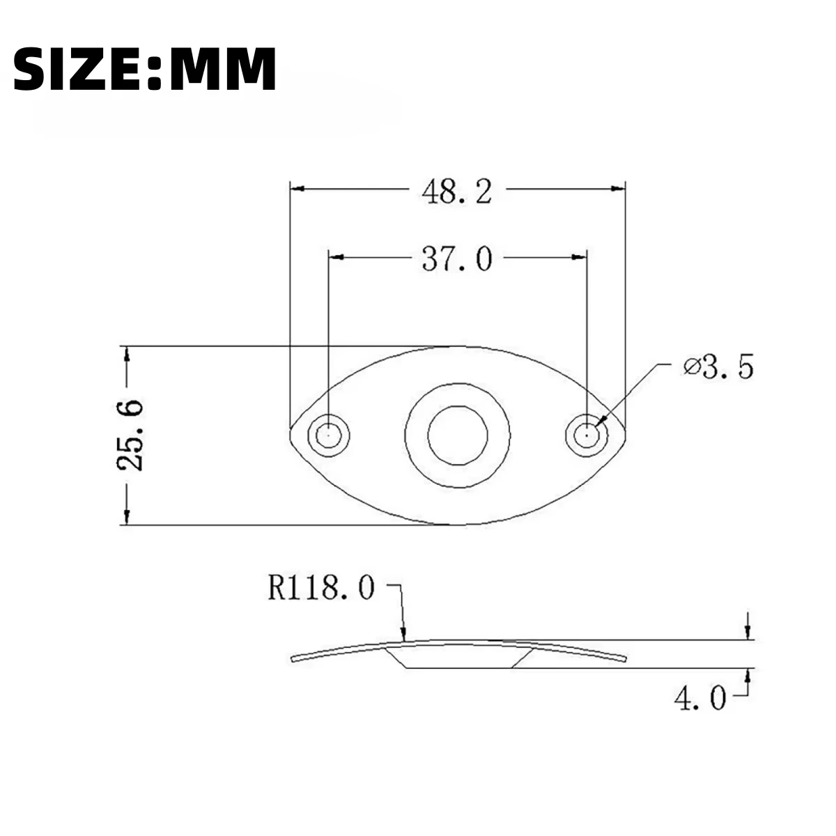 Miwayer Guitar Input Jack 1/4