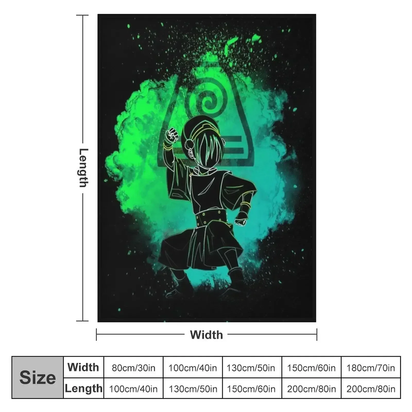 Soul of the Earthbender Throw Blanket couch cozy soft plush fuzzy picnic outdoor blanket