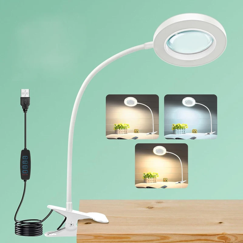 

Cross Border LED Reading Clip Desk Lamp USB Student Desk Hose Small Book Light LED Eye Protection Beauty Salon Fill Lighting