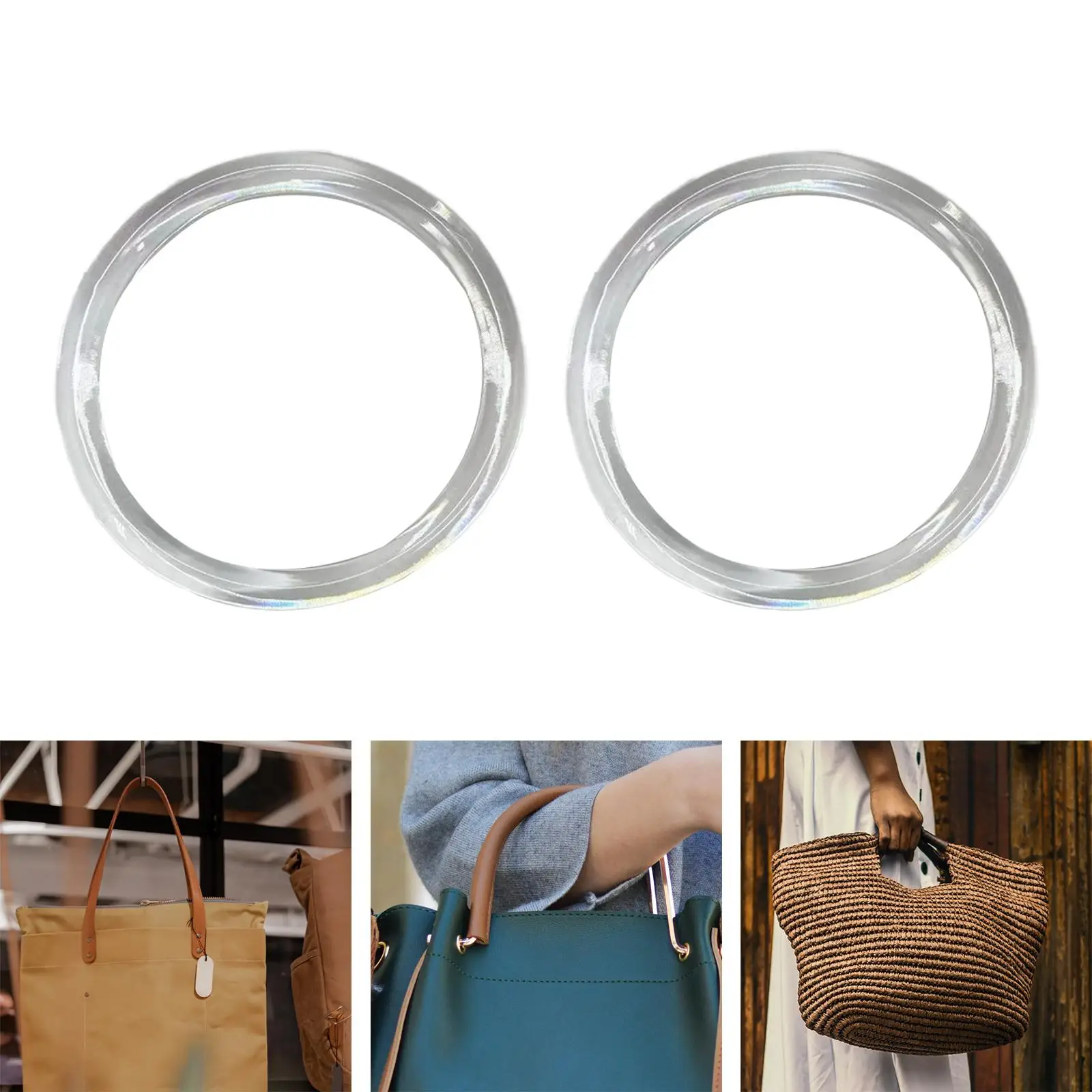 2-6pack 2Pcs Women Purse Handles Belt Replacement DIY Handmade for Tote