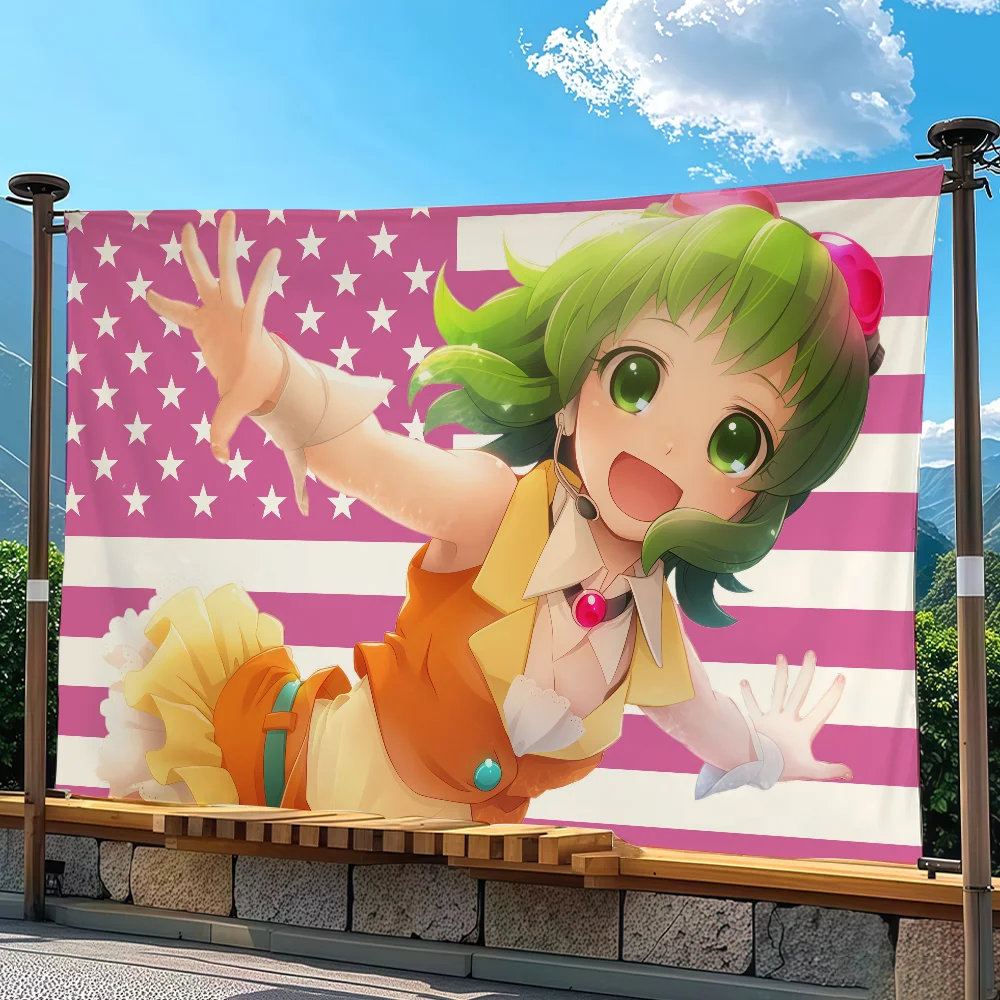 Virtual Singer G-GUMI Flag Advertising Banner For Camping Decoration Outdoor & Garage Wall Hanging Decorations