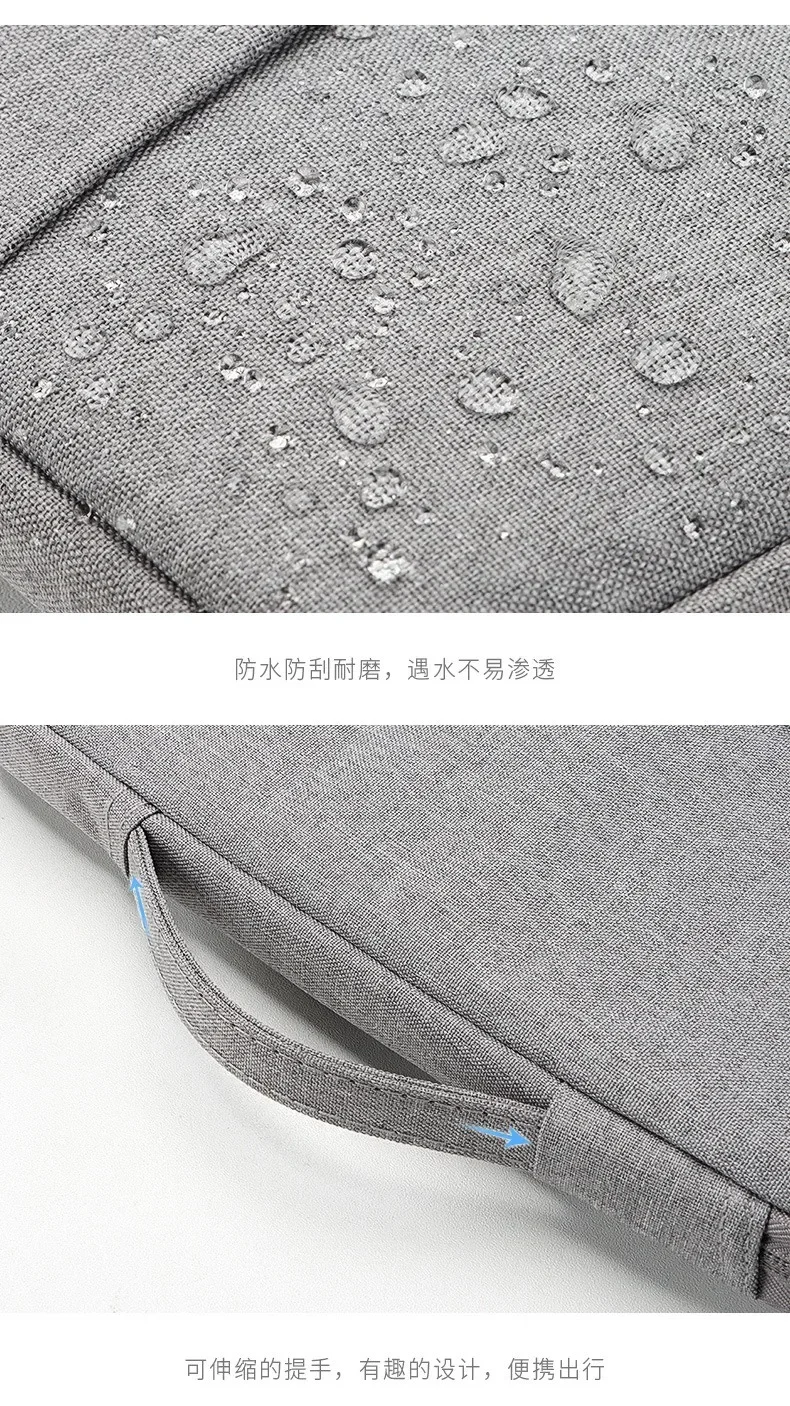 ラップトップスリーブバッグ 13 14 15 15.6 インチノートブックポーチ Macbook HP Dell 耐衝撃コンピュータブリーフケース旅行ビジネス男性ケース