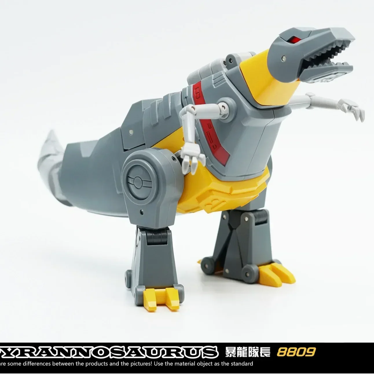 متوفر في المخزون ألعاب التحول Jiayuehuang 8809 ديناصور Grimlock Tyrannosaurus الكابتن G1 T روبوت نموذج الشكل جمع الهدايا