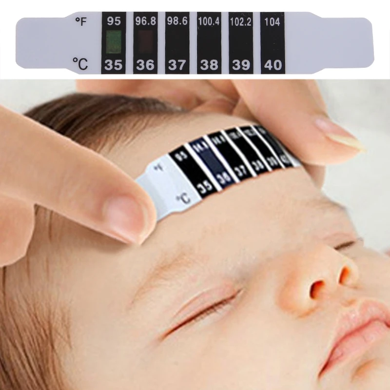 Thermometer Strip for Baby Adult Travel and Daily Use for Checking Fever Temperature Test Safe Instant Read