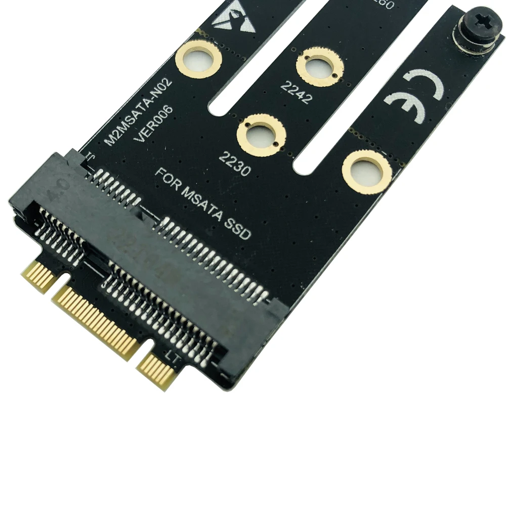M.2 NGFF B+M Key to mSATA Adapter Board Converter Card Riser Mini PCI-E PCI-Express SATA 3.0 SSD for 2230 2242 2260 2280 M.2 SSD