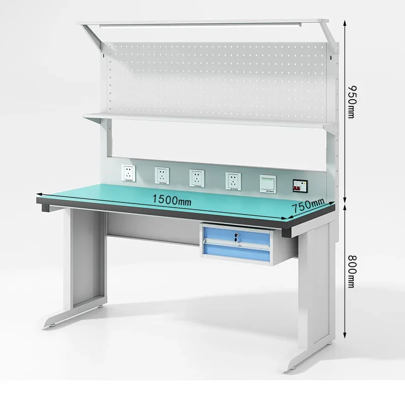 Antistatic Desk Laboratory Esd Textured Anti-static Workbench For Assembling Height Adjustable Electronic Antist Esd Workbench