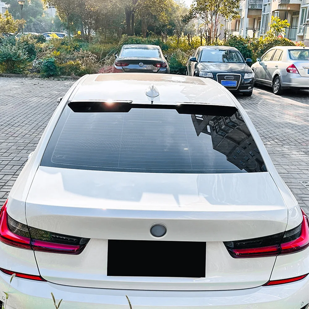 For BMW 3 Series G20 320i 325i 330i 2019+ Rear Window Roof Car Spoiler Wing ABS Material Black Carbon Upgrade Tuning Accessories