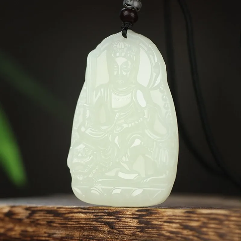 Hetian Men And Women, Jade Amulet , Single Pendant, Twelve Zodiac Guardian Deities, Natal Buddha