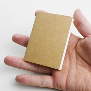 2 sztuki / opakowanie Śliczny mini notatnik kieszonkowy Notatnik z okładką Kraft 30 pustych papierów Planowanie dzienne Planer Works Organizer Szkicownik