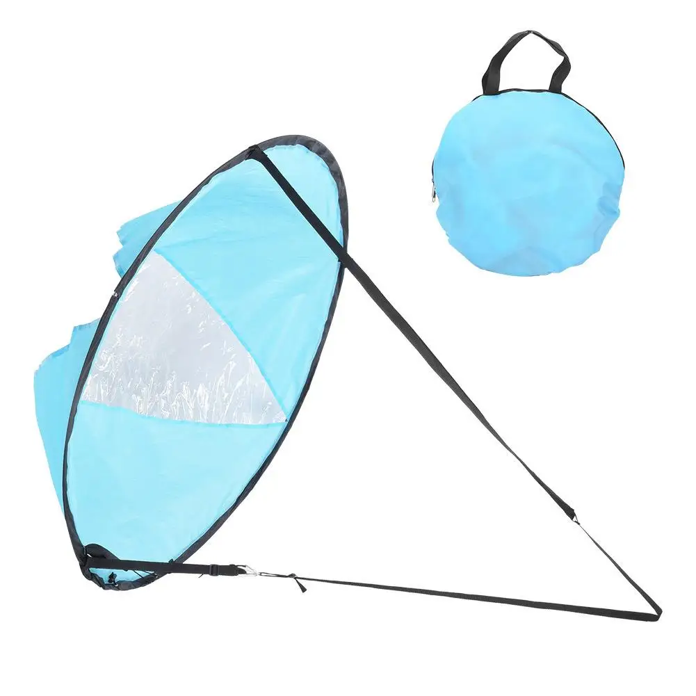 

108cm Folding Kayak Wind Sail for Downwind Paddling - Inflatable Canoe Sail & Sailboat Accessory