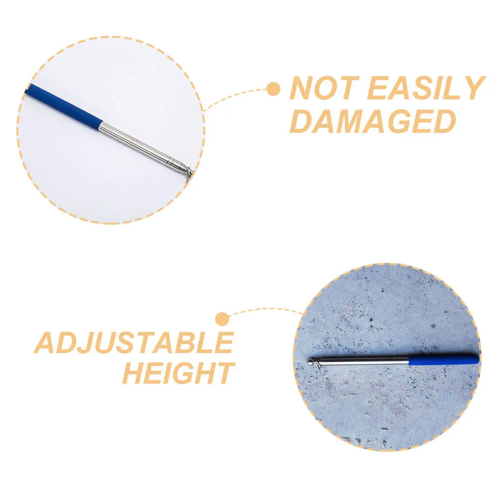 Stainless Steel Telescoping Flag Pole 2 Pack Portable Handheld 5 Section Extension for Tour Guide Flags