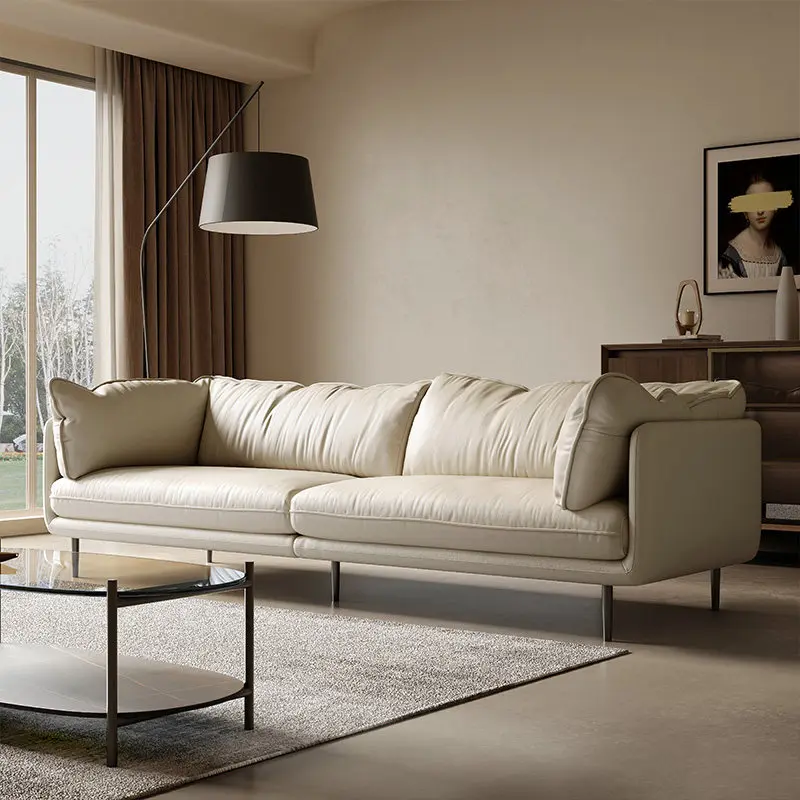 

Minimalist Luxury Lazy Sofa Fantasy Sectional Leather Living Room Lazy Sofa Convertible Modern Muebles Para Hogar Furniture