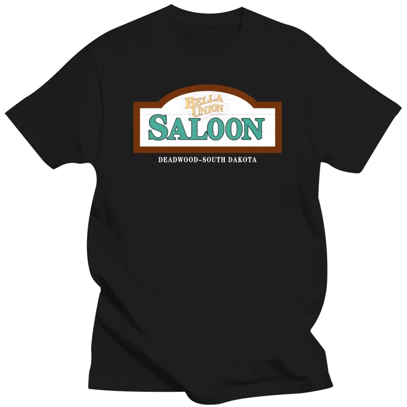 DEADWOOD BELLA UNION SALOON CULT WESTERN TV SHOW LOGO ADULTS  T-SHIRT