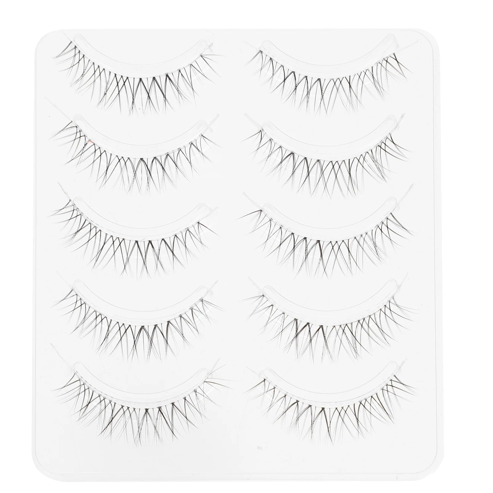 

5Pairs Natural Curl False Eyelashes Soft Comfortable Makeup Eyelashes for Party Wedding Photo Shoot Daily Use Dense Vivid Fake