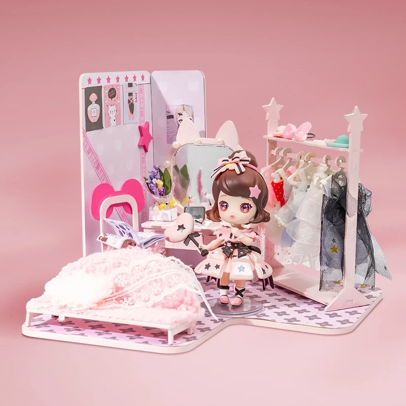 

Kokoya Genuine Micro World Blind Box DIY Hut Doll Toy for Girls Trendy Collectible Lolita Scene Gift for Birthdays