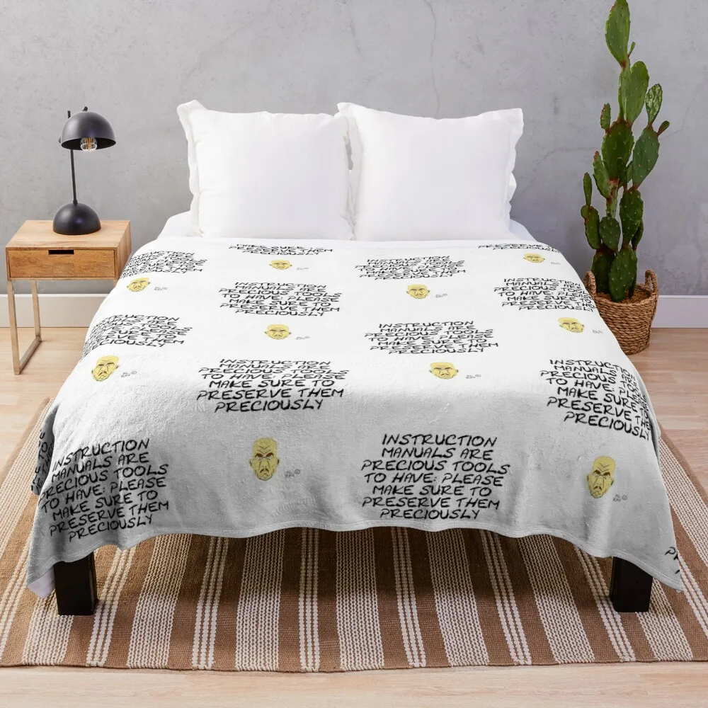 Mr. Frustrated Mustached: inspiring quote 53B (English) Throw Blanket warm winter Soft Plaid Blankets