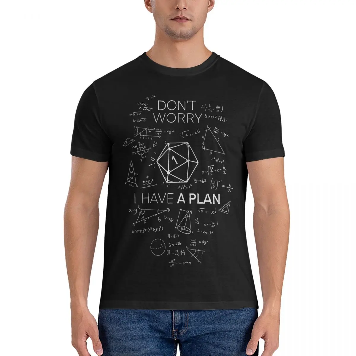 Critical Fail Dnd Science Of D20 T Shirts for Men Pure Cotton Vintage T-Shirt Crew Neck D-Dungeons And Dragons DND Tees