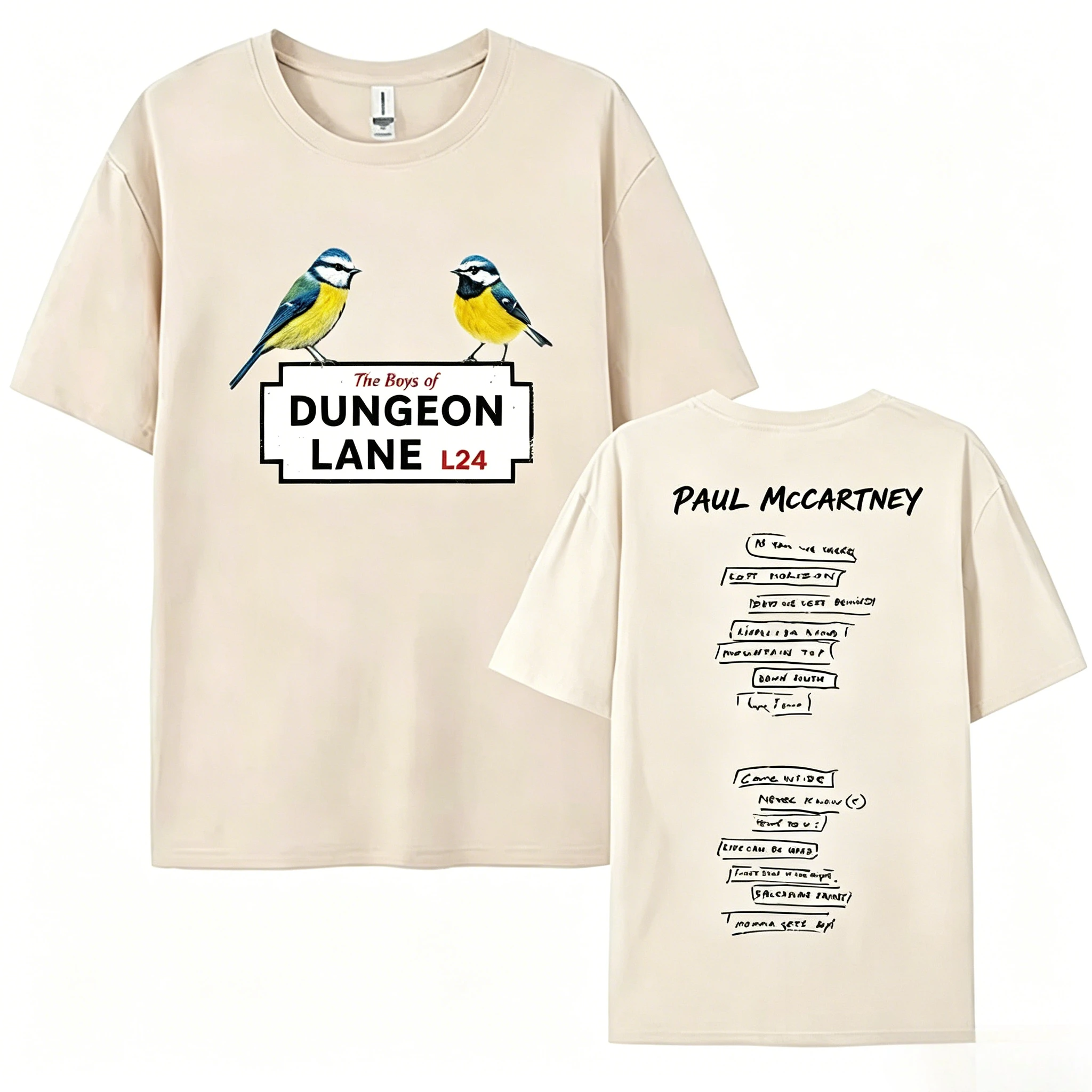 Camiseta The Boys of Dungeon Lane de Paul McCartney |   Camiseta del Nuevo Álbum 2026 |   Ropa Urbana Unisex de Manga Corta de Algodón
