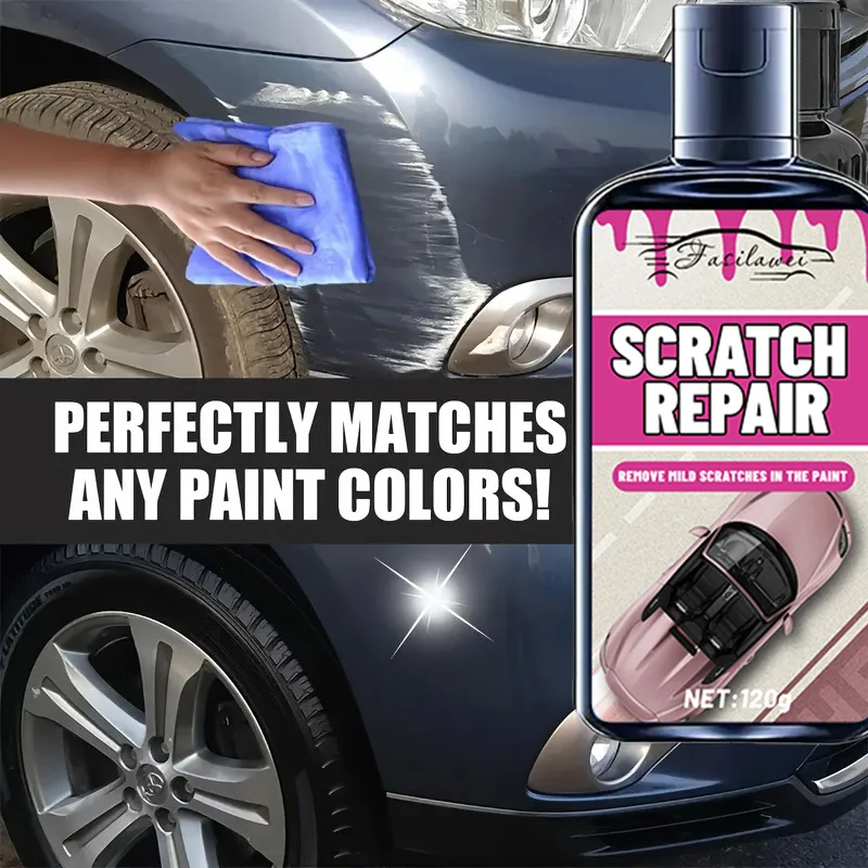 Kit Lilin & Poles Penghilang Goresan - Perbaikan Permukaan Logam Sepeda Motor, Mengembalikan Kilau dengan Teknologi Lapisan Keramik, Dee 5 Menit