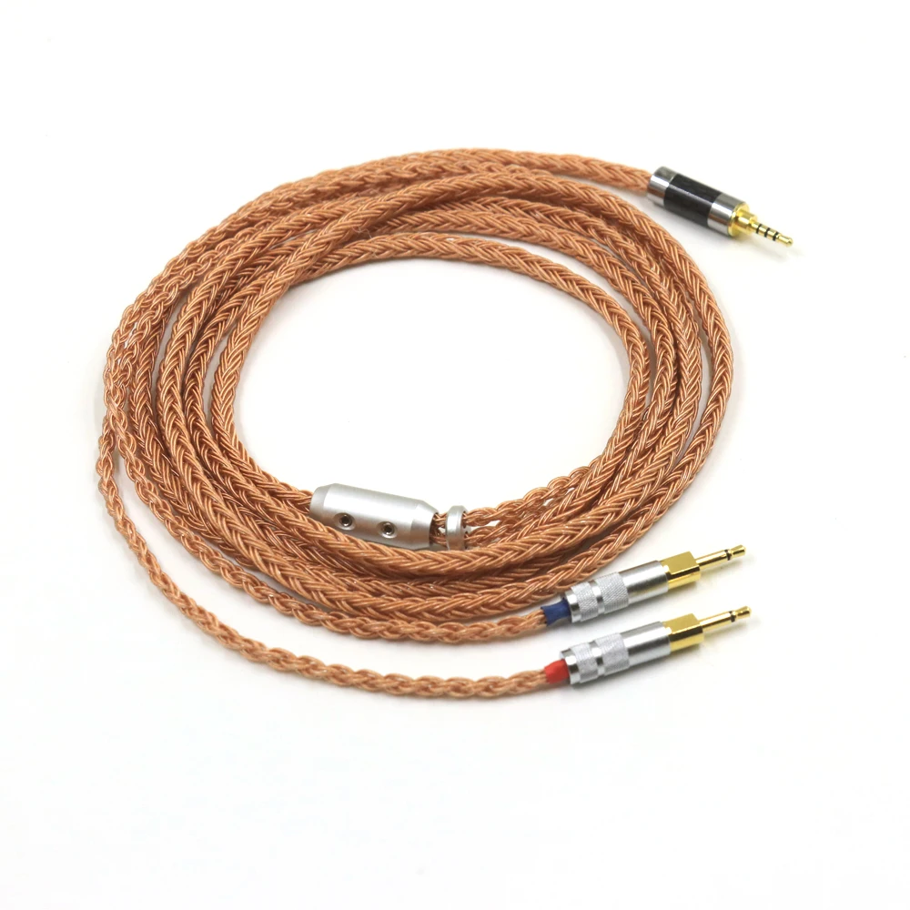 3.5 xlr 4.4オス-デュアル2.5mm 16コアヘッドフォンケーブル,HD 700用hifiケーブル,nheiser hd700 nw zx300