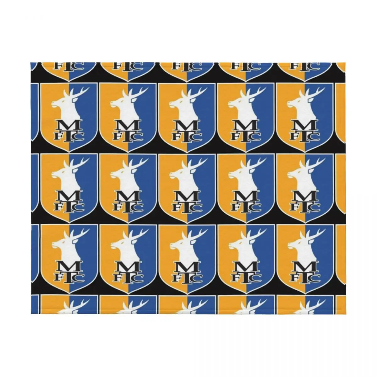 مانسفيلد تاون شارة كلاسيكية تي شيرت رمي بطانية كبيرة سرير ناعم أسرة شتوية بطانيات زخرفية