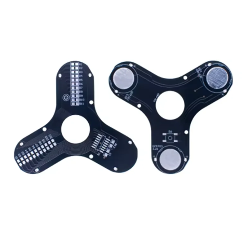 Kit electrónico DIY, giroscopio LED para la yema del dedo, rotación POV, diodo colorido, Spinner luminoso, Kit de giroscopio de entrenamiento de soldadura SMD